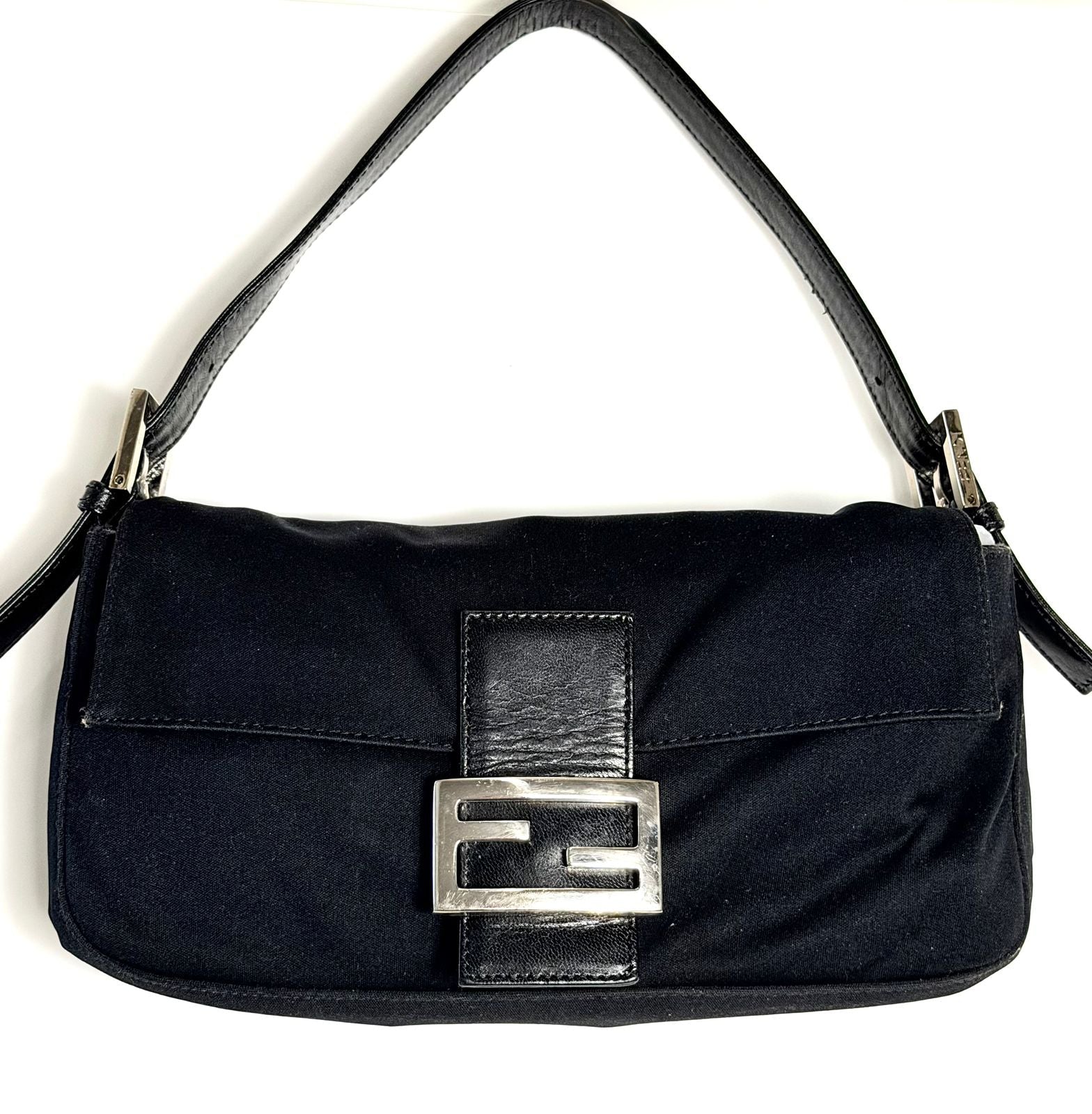 FENDI VINTAGE NEOPRENE BAGUETTE SHOULDER BAG