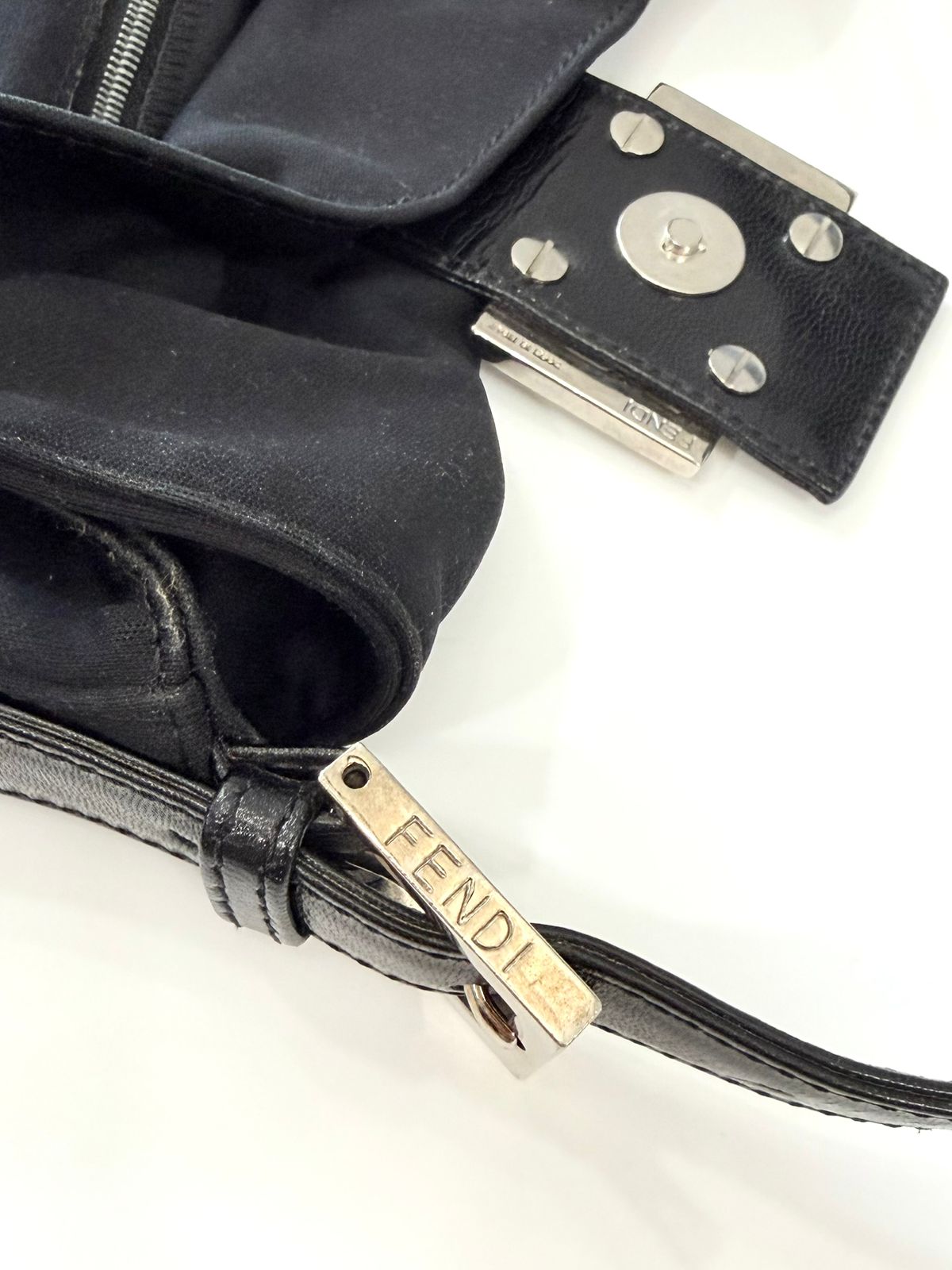 FENDI VINTAGE NEOPRENE BAGUETTE SHOULDER BAG