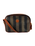 FENDI VINTAGE PEQUIN STRIPED SHOULDER BAG
