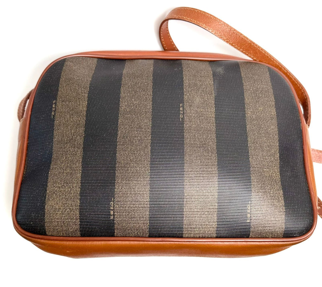 FENDI VINTAGE PEQUIN STRIPED SHOULDER BAG
