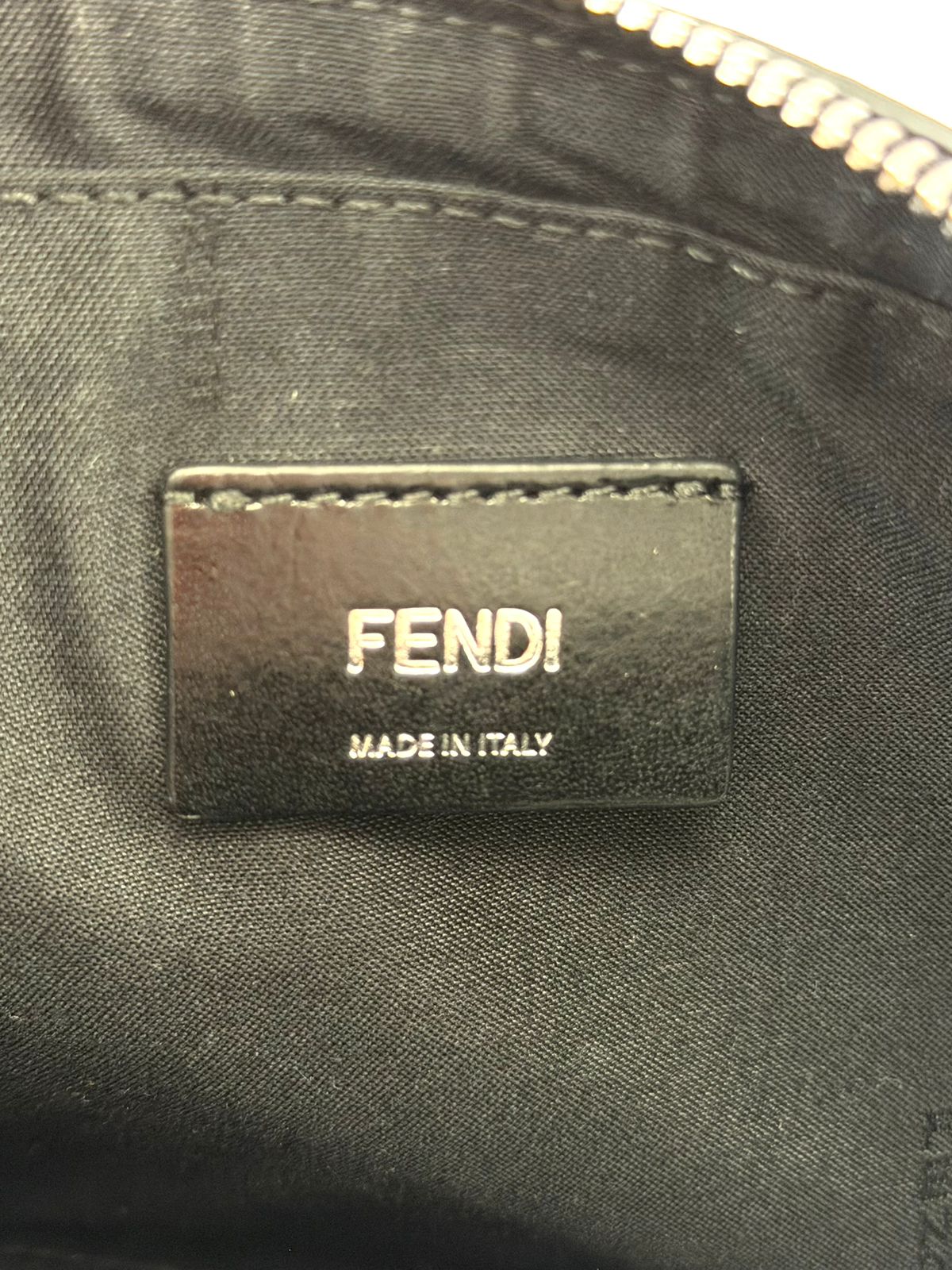 FENDI ZUCCA COATED CANVAS & LEATHER CAMERA BAG