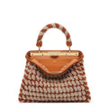 FENDI PEEKABOO SHERLING INTERLACE MEDIUM BAG