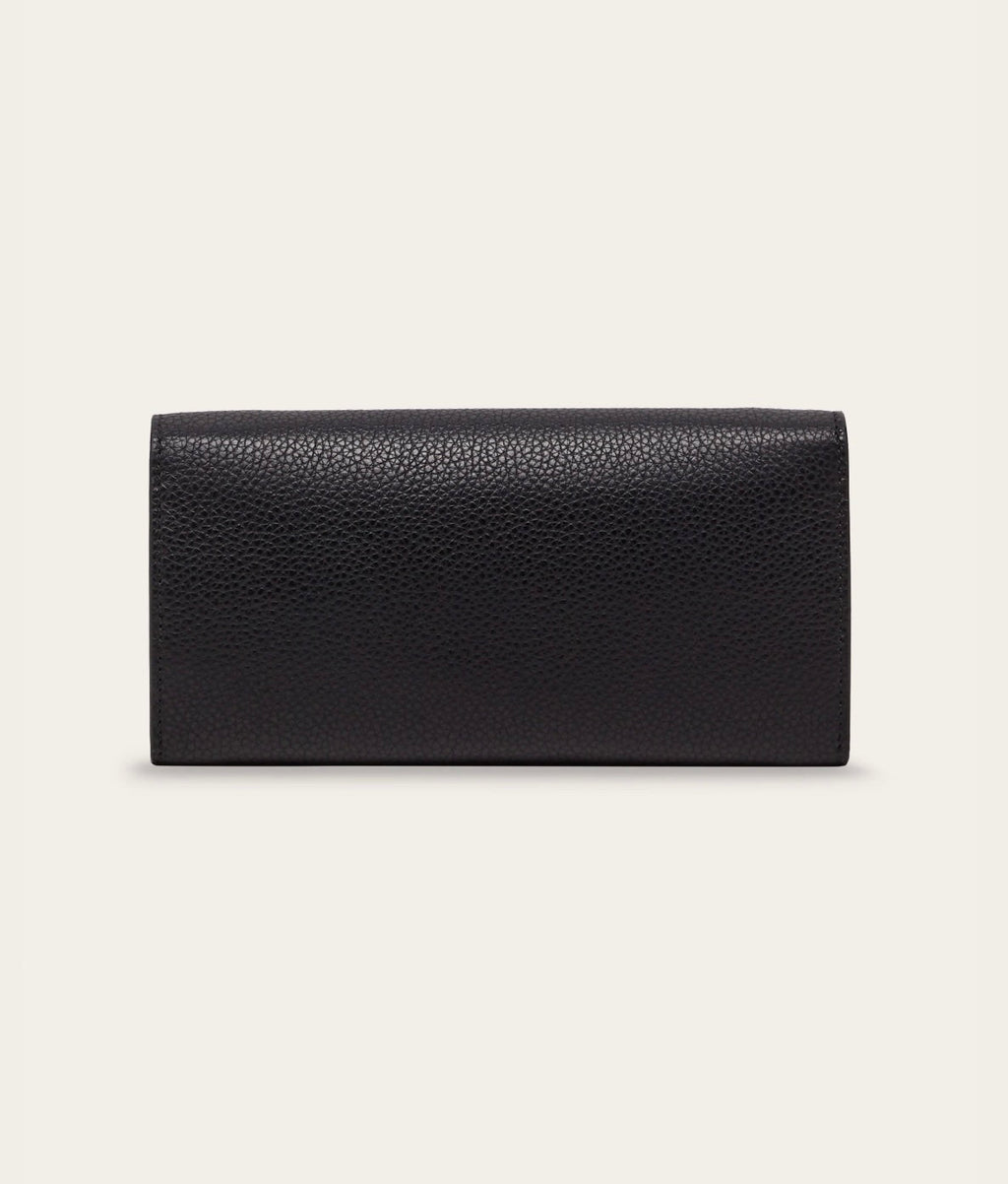 FERRAGAMO CALFSKIN LEATHER GANCINI WALLET ON A CHAIN