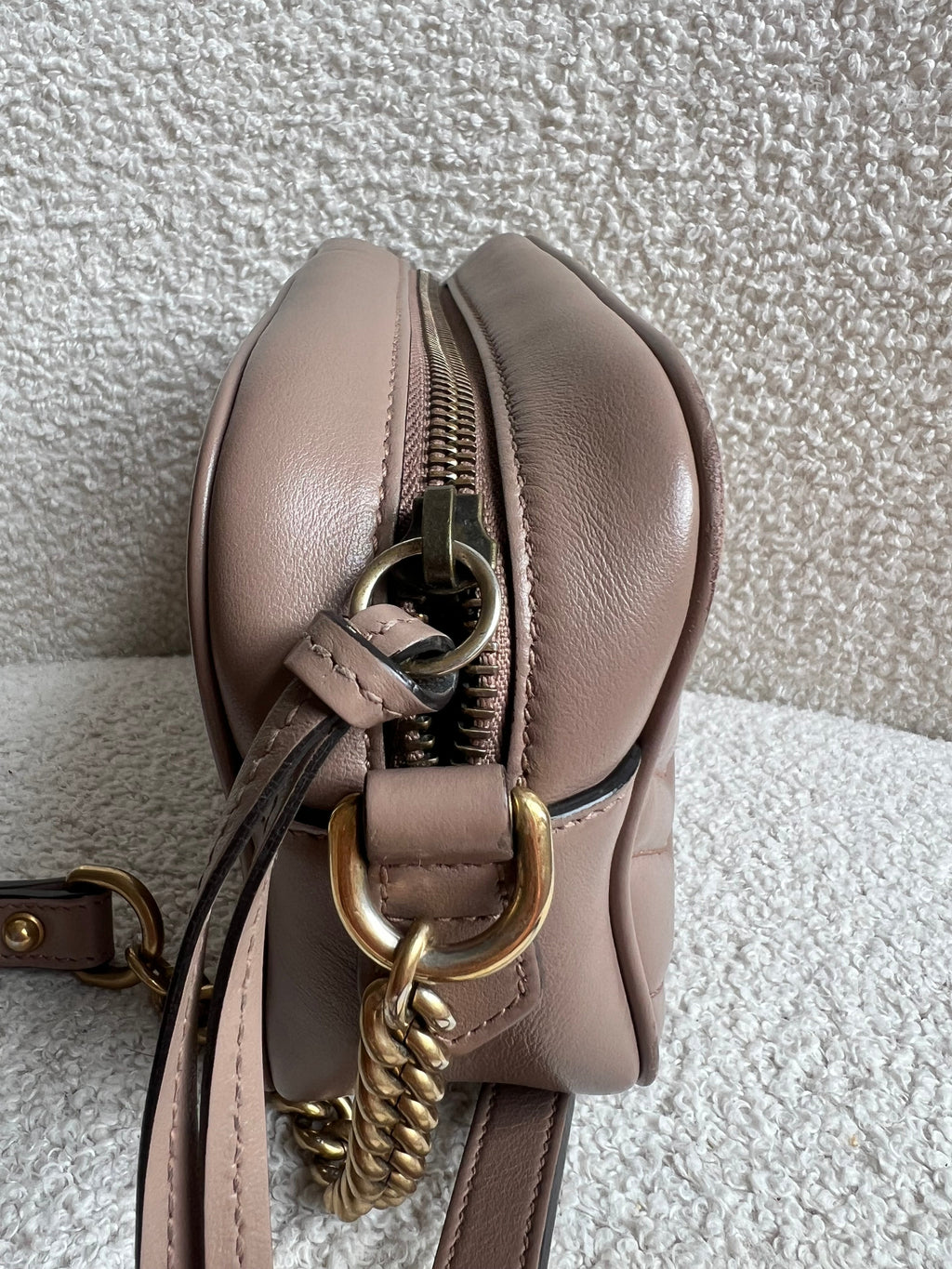 Gucci GG Dusty Pink Marmont Mini Shoulder Bag (RRP £1,360)