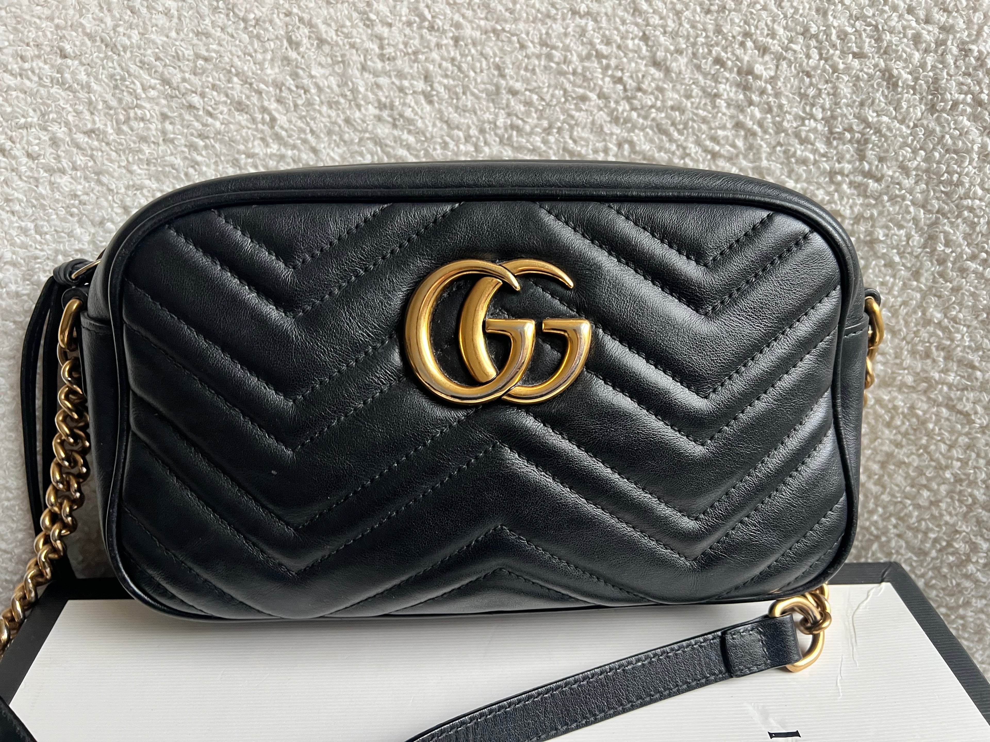 Gucci GG Black Marmont Small Shoulder Bag (RRP £1440)
