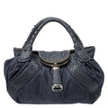 FENDI DENIM & LEATHER  SPY BAG