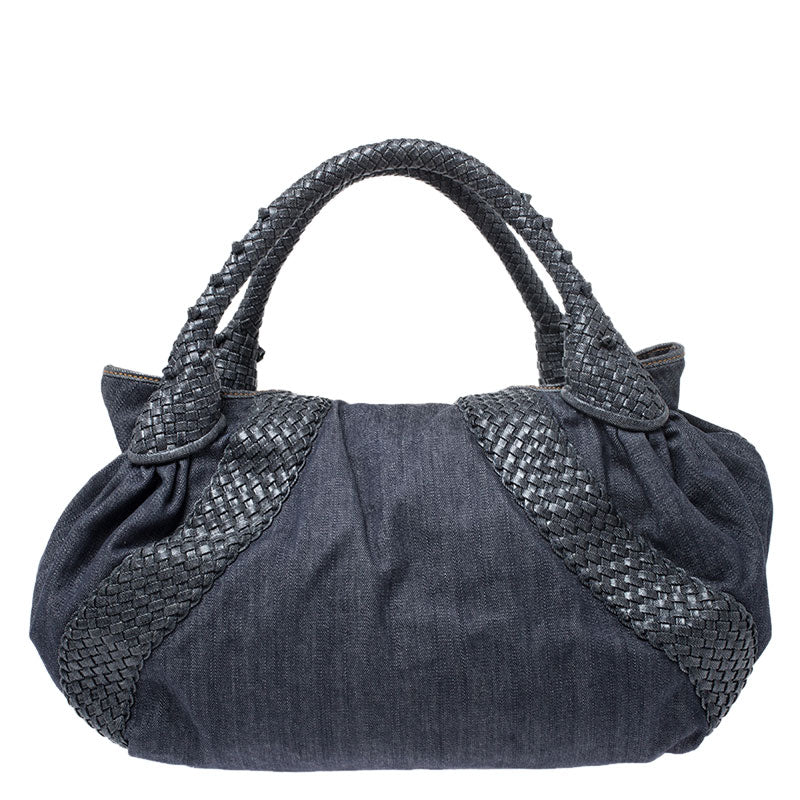 FENDI DENIM & LEATHER  SPY BAG