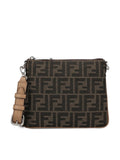 FENDI FF MONOGRAM MINI CROSSBODY BAG