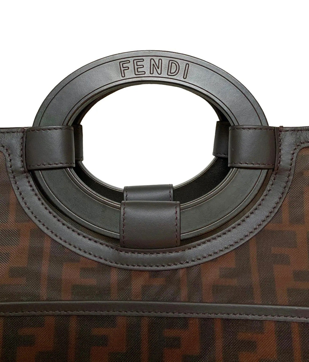 FENDI FF RUNAWAY SHOPPING TOTE BAG
