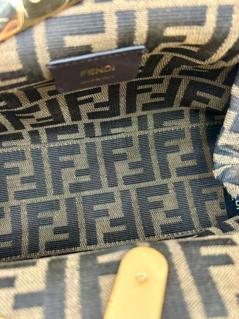 FENDI FENDI FIRST SMALL NAPPA LEATHER BAG IN CARAMELLO