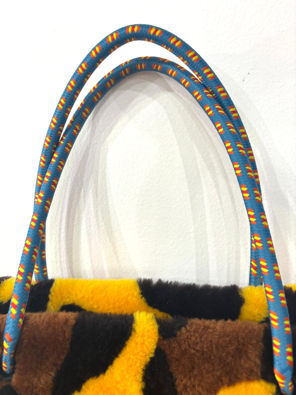 FENDI SUNSHINE SHERLING SHOPPER RUNWAY LIMITED EDITION TOTE BAG