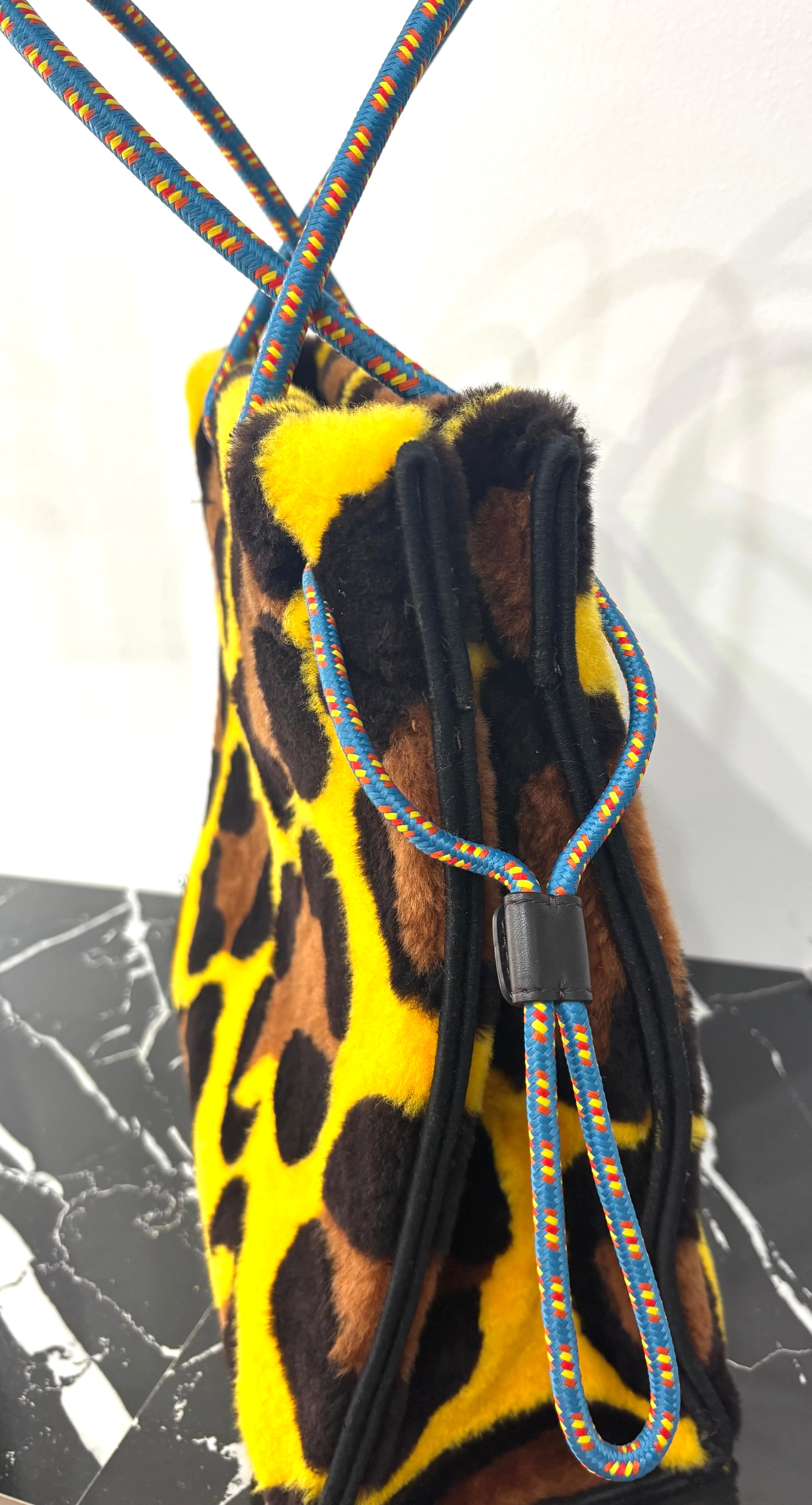 FENDI SUNSHINE SHERLING SHOPPER RUNWAY LIMITED EDITION TOTE BAG