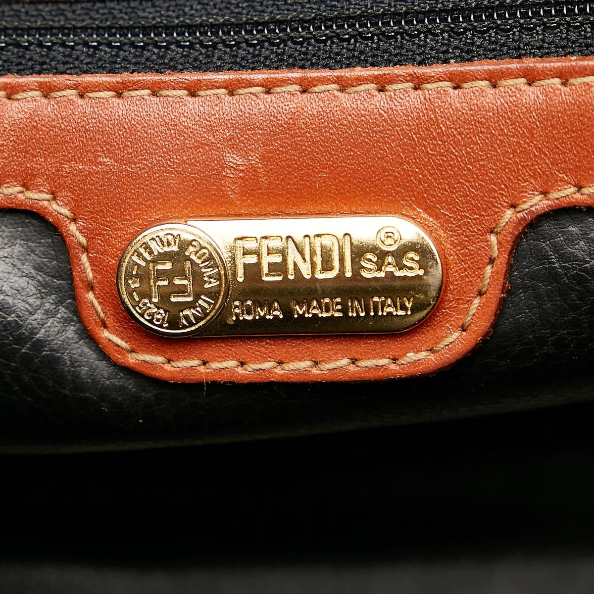 FENDI PEQUIN DOME SATCHEL BAG