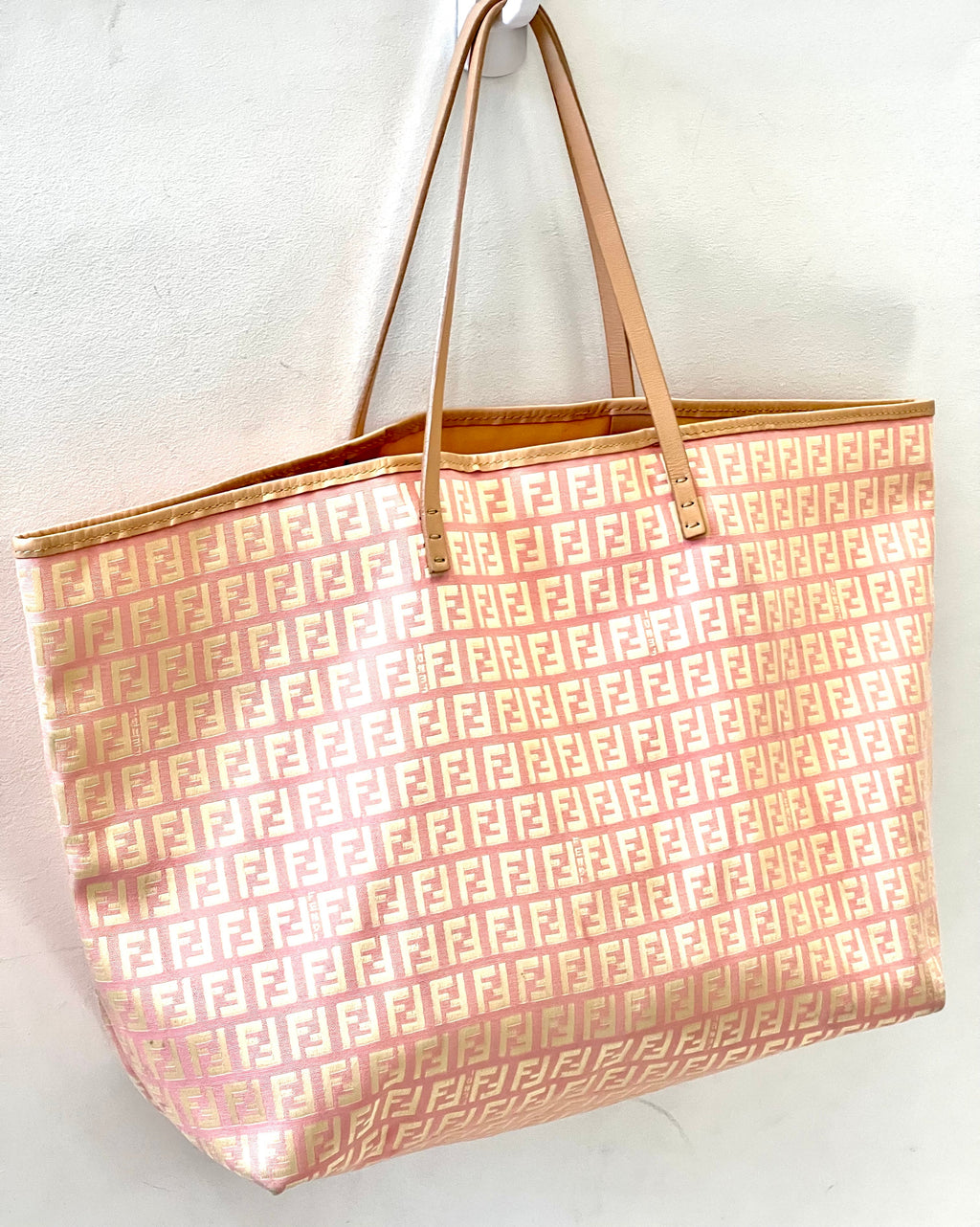 FENDI ZUCCHINO JACQUARD TOTE BAG