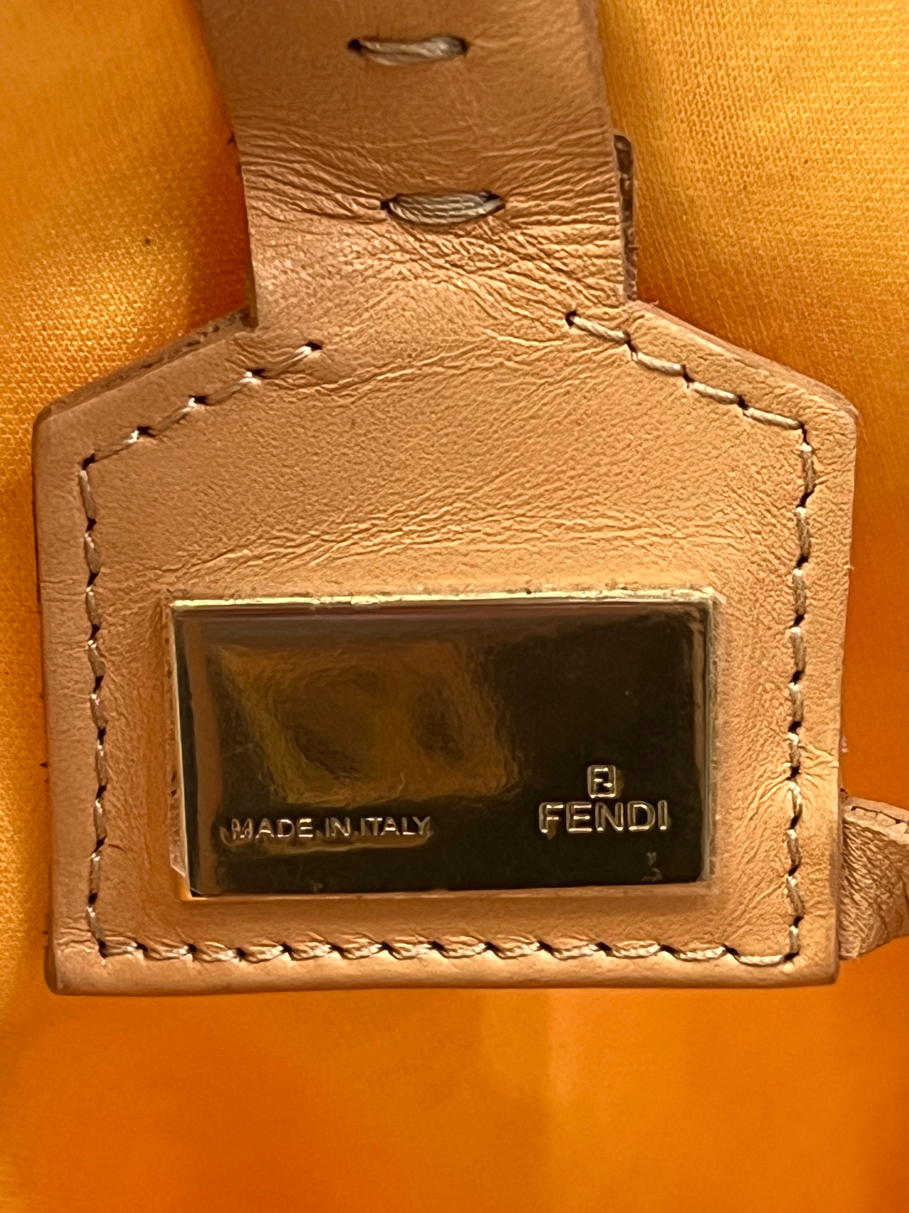 FENDI ZUCCHINO JACQUARD TOTE BAG