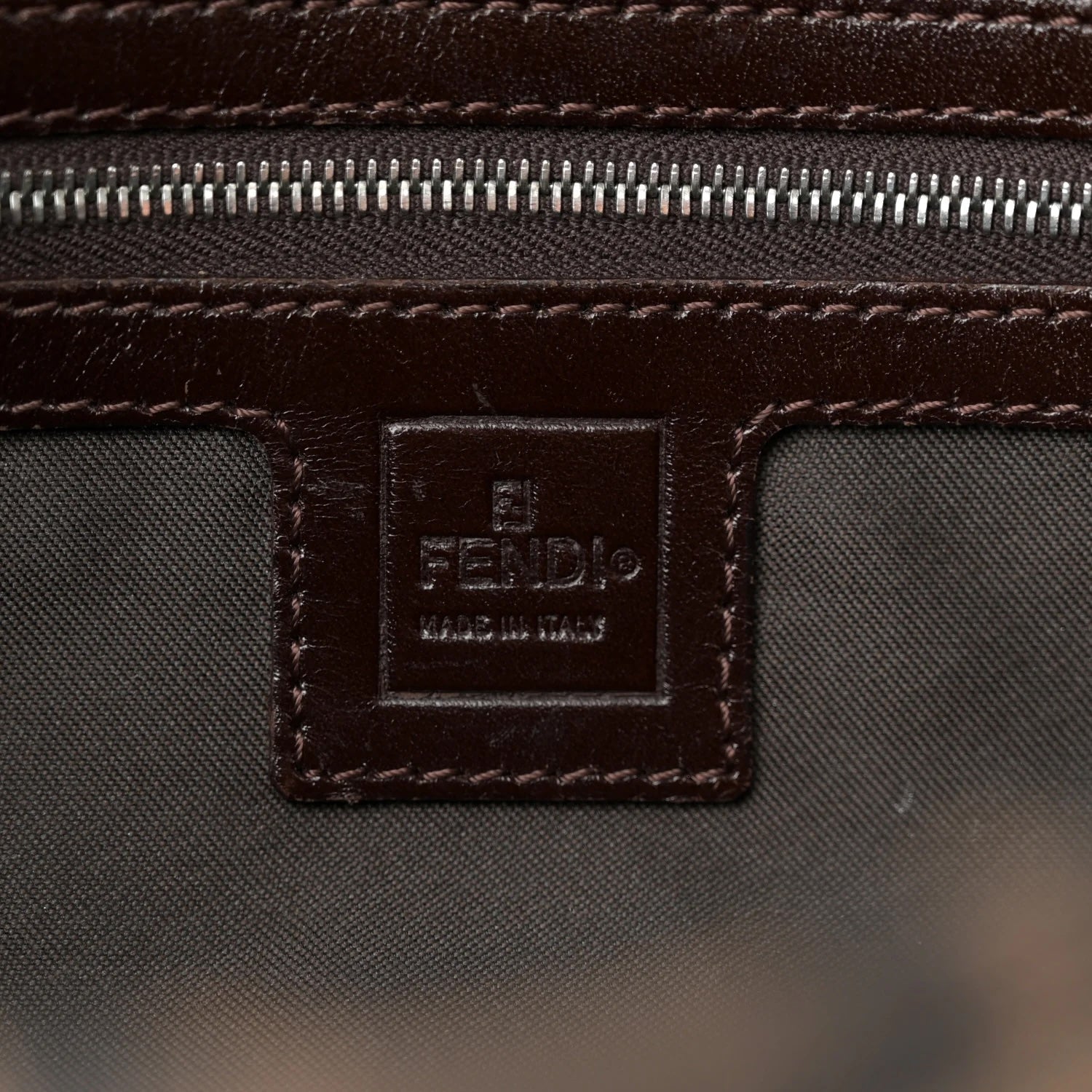 FENDI FF ZUCCA BAGUETTE SHOULDER BAG