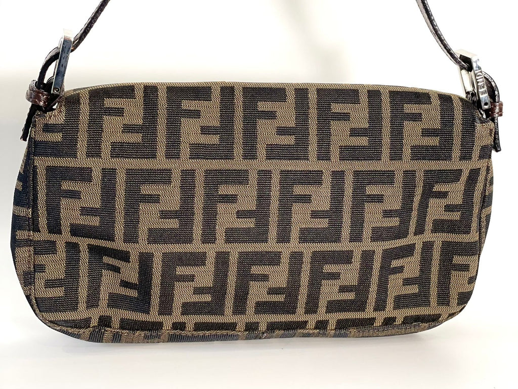 FENDI FF ZUCCA BAGUETTE SHOULDER BAG