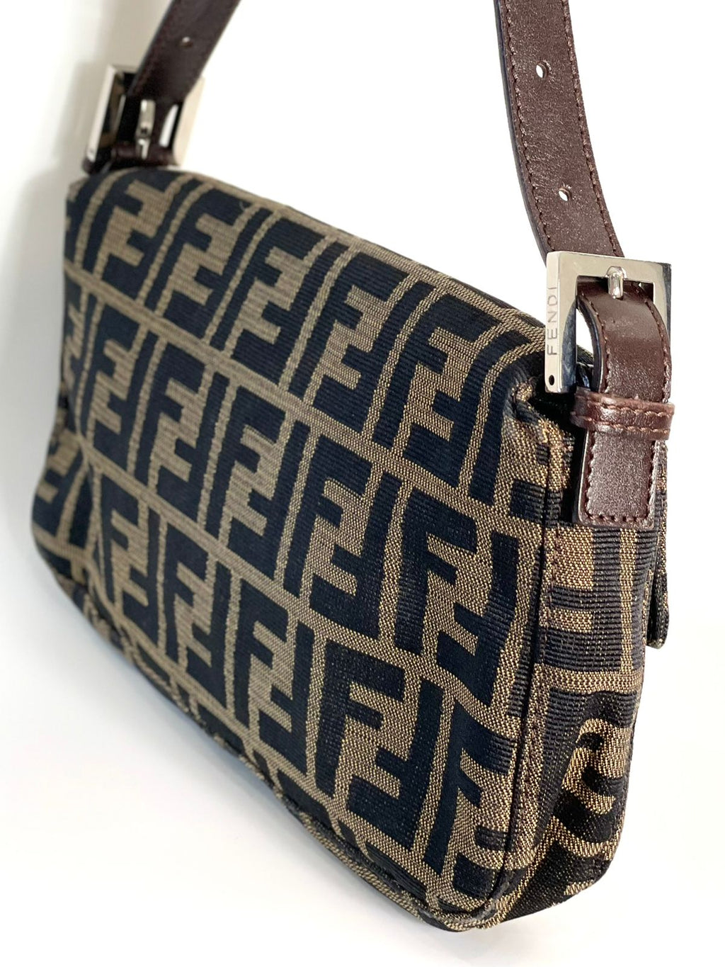FENDI FF ZUCCA BAGUETTE SHOULDER BAG