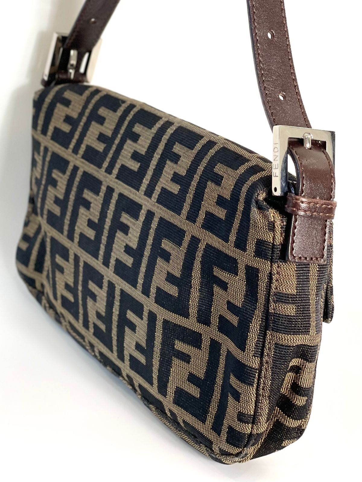FENDI FF ZUCCA BAGUETTE SHOULDER BAG
