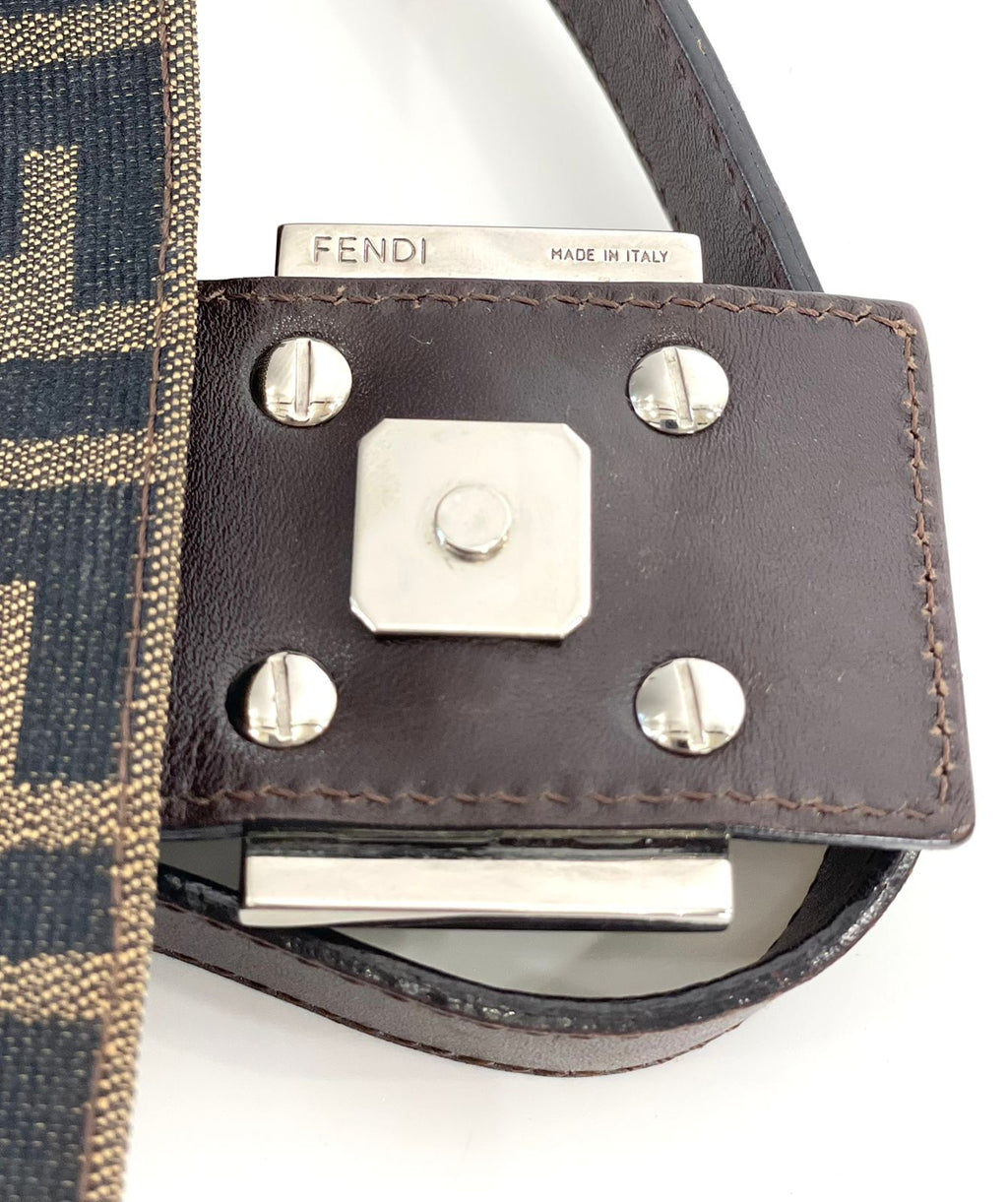 FENDI FF ZUCCA BAGUETTE SHOULDER BAG