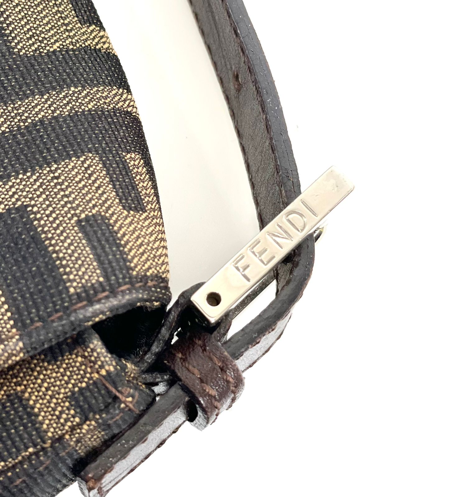 FENDI FF ZUCCA BAGUETTE SHOULDER BAG