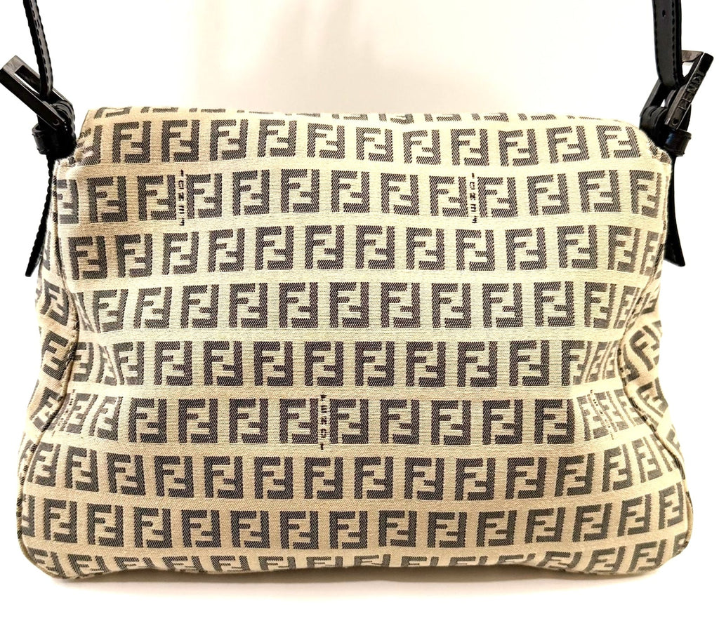 FENDI ZUCCHINO FF MAMA BAGUETTE SHOULDER BAG