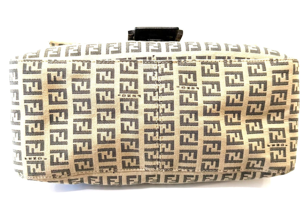 FENDI ZUCCHINO FF MAMA BAGUETTE SHOULDER BAG