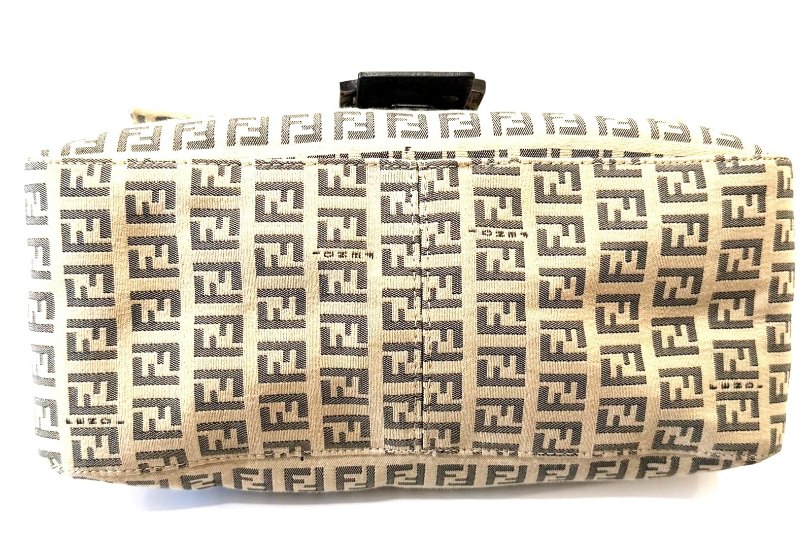 FENDI ZUCCHINO FF MAMA BAGUETTE SHOULDER BAG