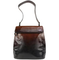 SALVATORE FERRAGAMO GANCINI GRADIENT PATENT LEATHER BAG