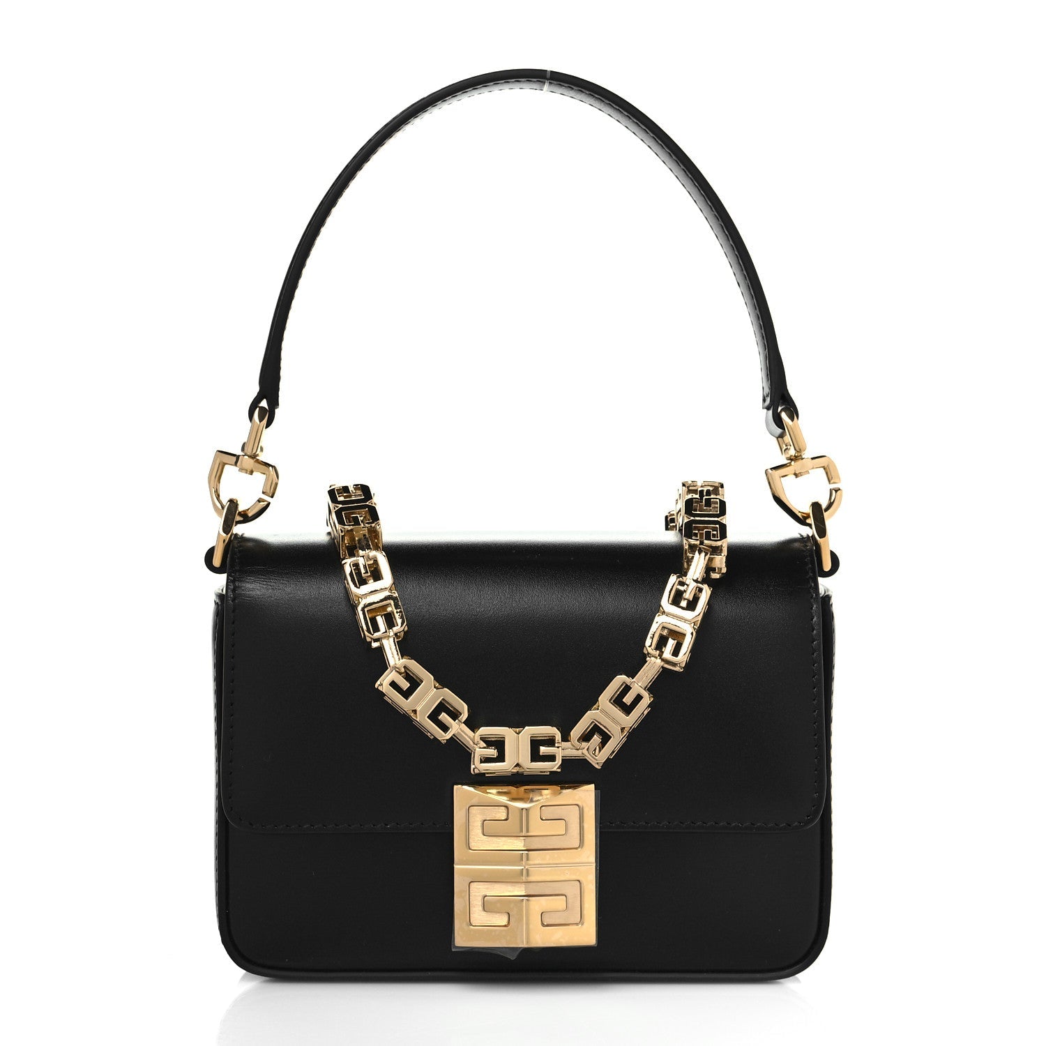 GIVENCHY BOX CALFSKIN SMALL 4G CUBE CHAIN CROSSBODY BAG