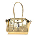 GIVENCHY CALFSKIN CROC EMBOSSED MINI LOCK ANTIGONA BAG
