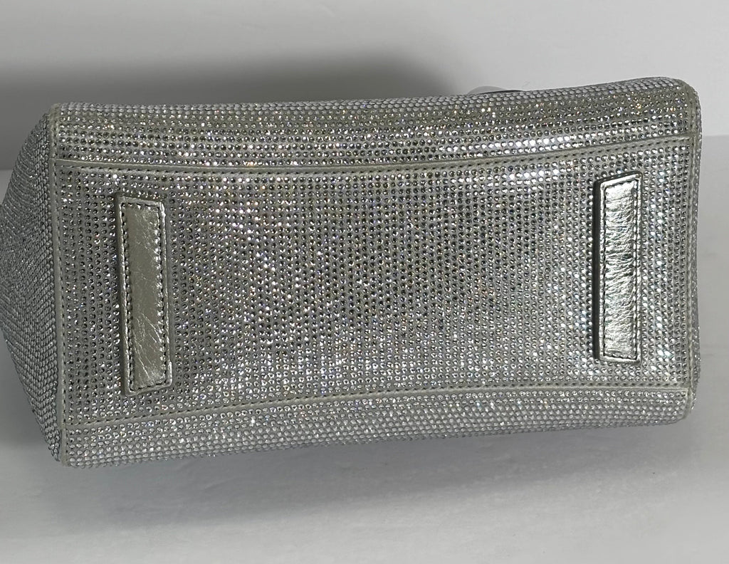 GIVENVHY CRYSTAL EMBELLISHED MINI LOCK ANTIGONA SHOULDER BAG