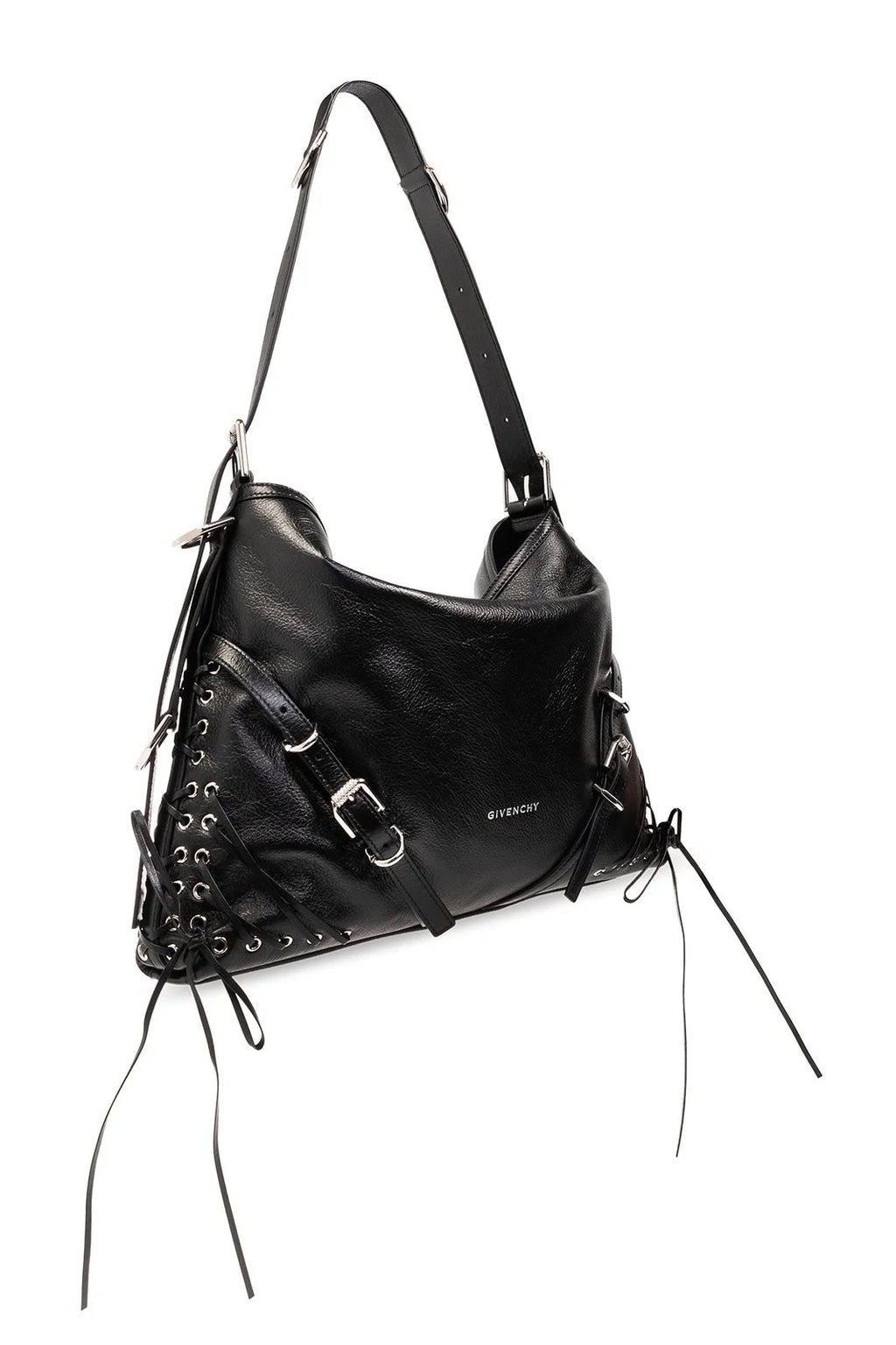 GIVENCHY MEDIUM VOYOU LEATHER SHOULDER BAG