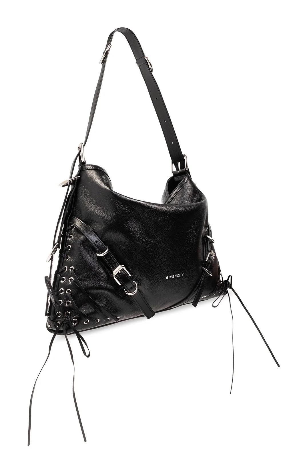 GIVENCHY MEDIUM VOYOU LEATHER SHOULDER BAG
