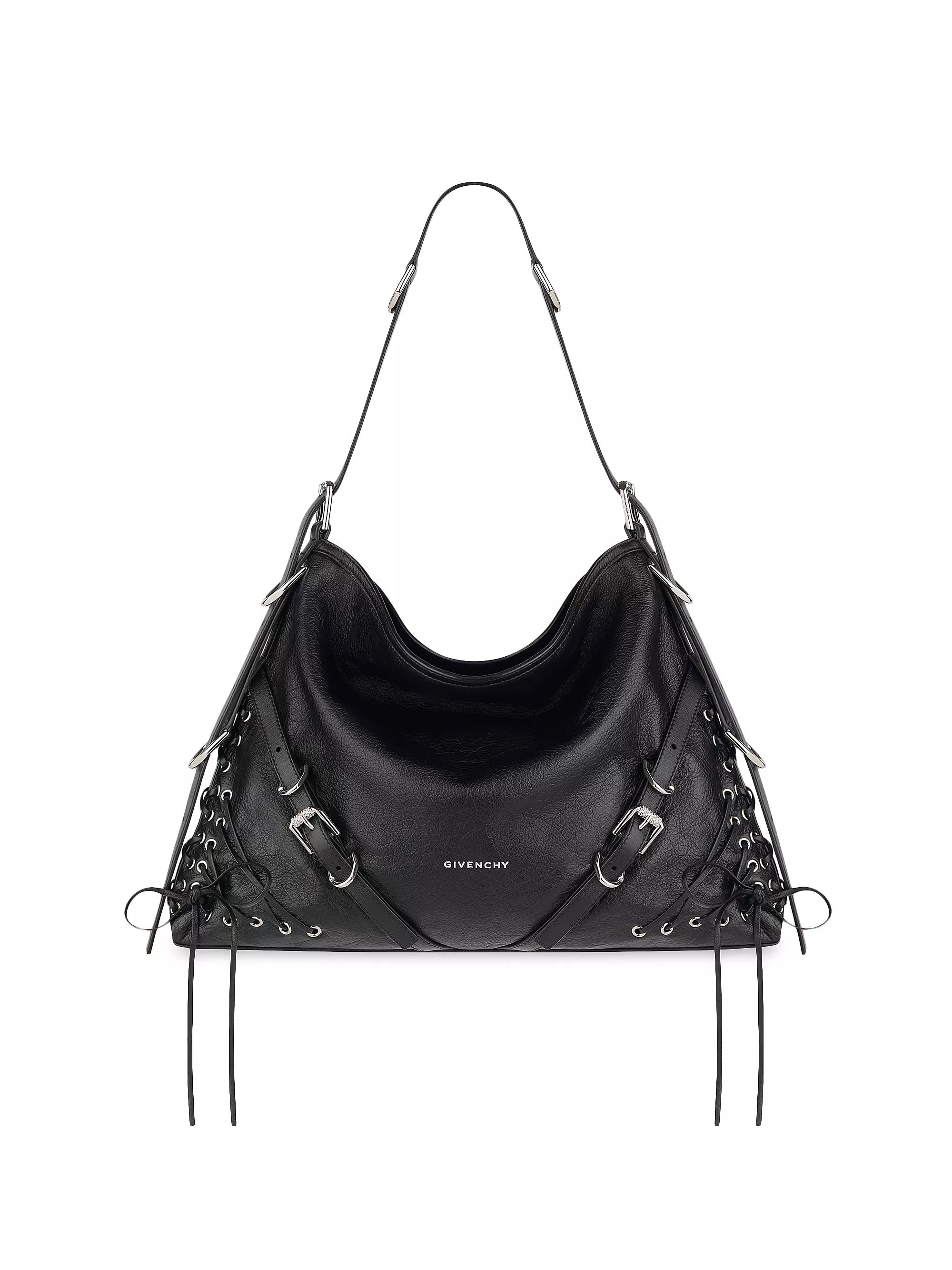 GIVENCHY MEDIUM VOYOU LEATHER SHOULDER BAG