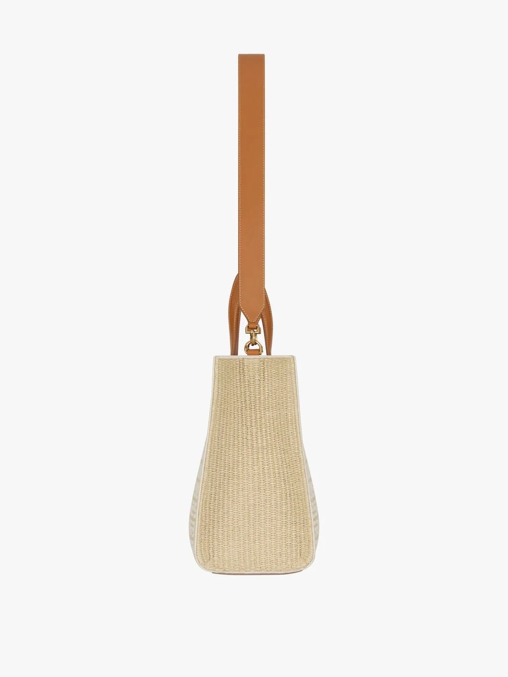 GIVENCHY LOGO PRINT COTTON BLEND MEDIUM 4G TOTE BAG