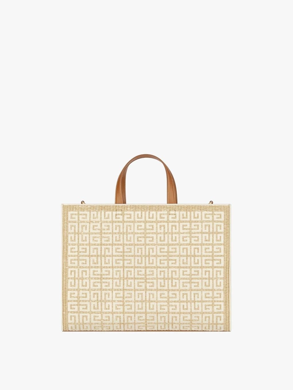 GIVENCHY LOGO PRINT COTTON BLEND MEDIUM 4G TOTE BAG