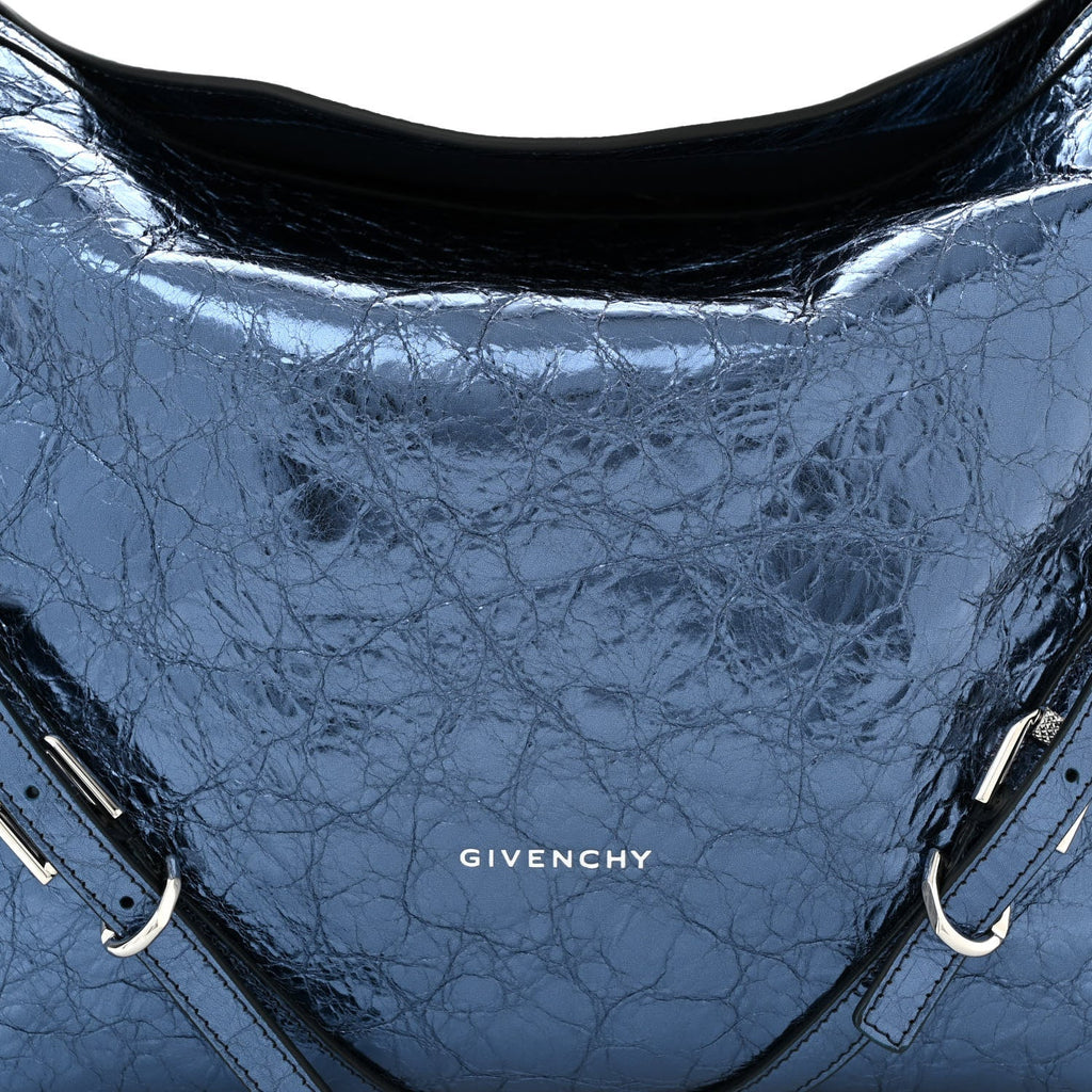 GIVENCHY METALLIC CALFSKIN LEATHER MEDIUM VOYOU BAG