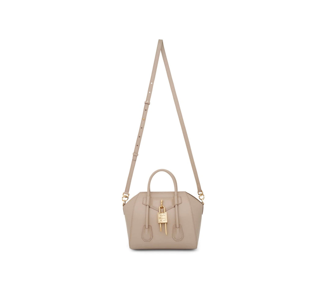 GIVENCHY MINI ANTIGONA LOCK BAG IN BOX LEATHER