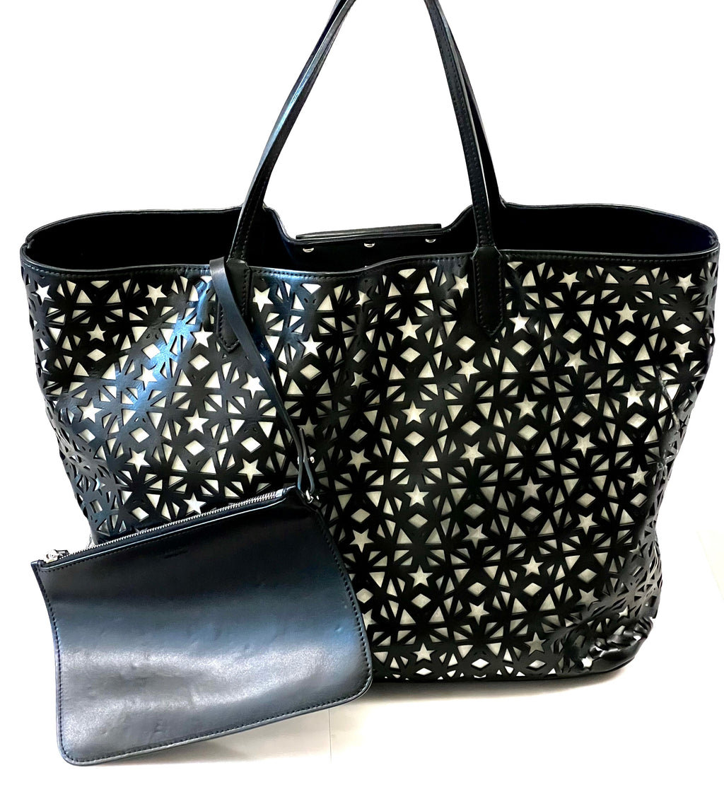 GIVENCHY PERFORATED LEATHER LARGE STAR ANTIGONA TOTE BAG