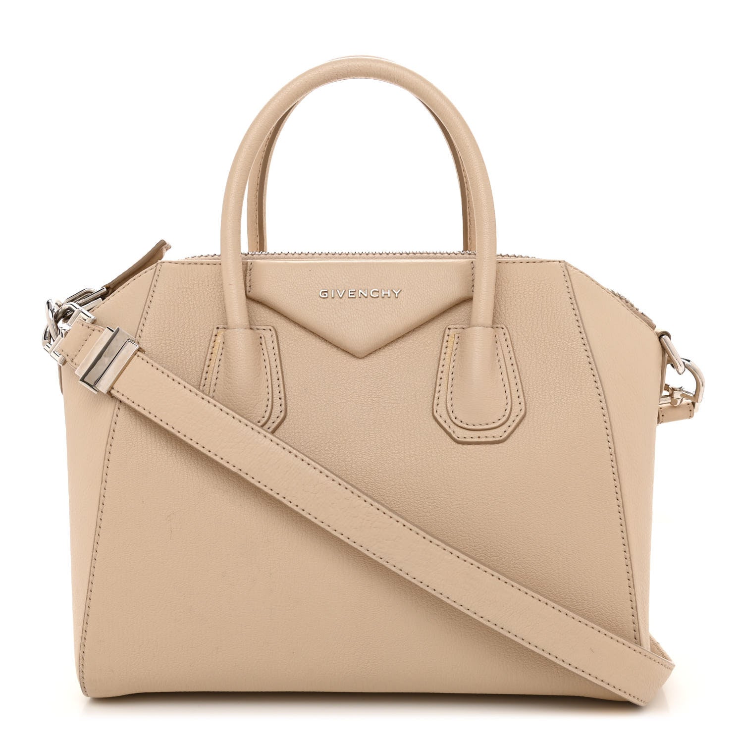 GIVENCHY SUGAR GOSTSKIN LEATHER SMALL ANTIGONA BAG