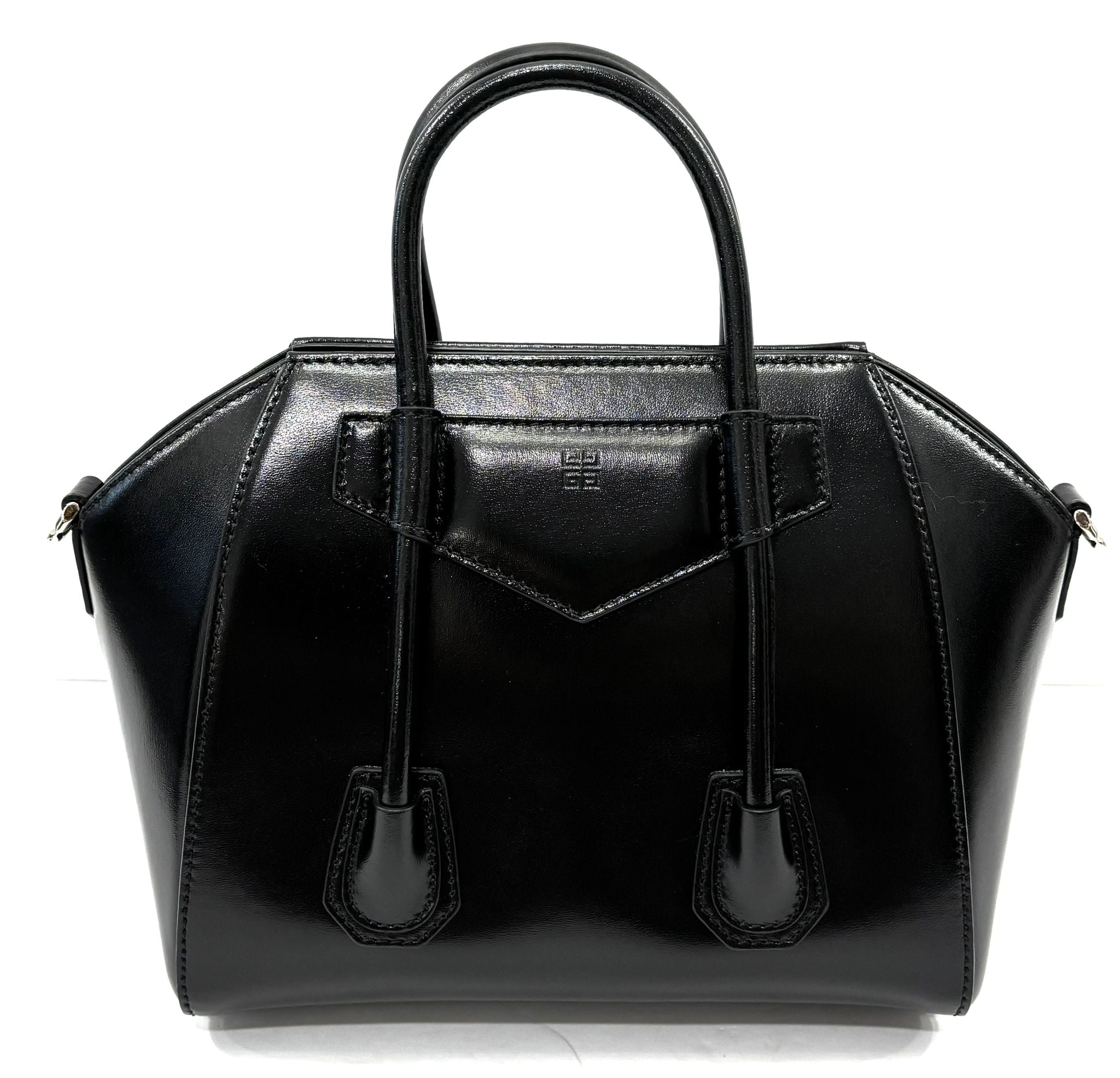 GIVENCHY ANTIGONA LOCK TOY CALFSKIN HANDBAG
