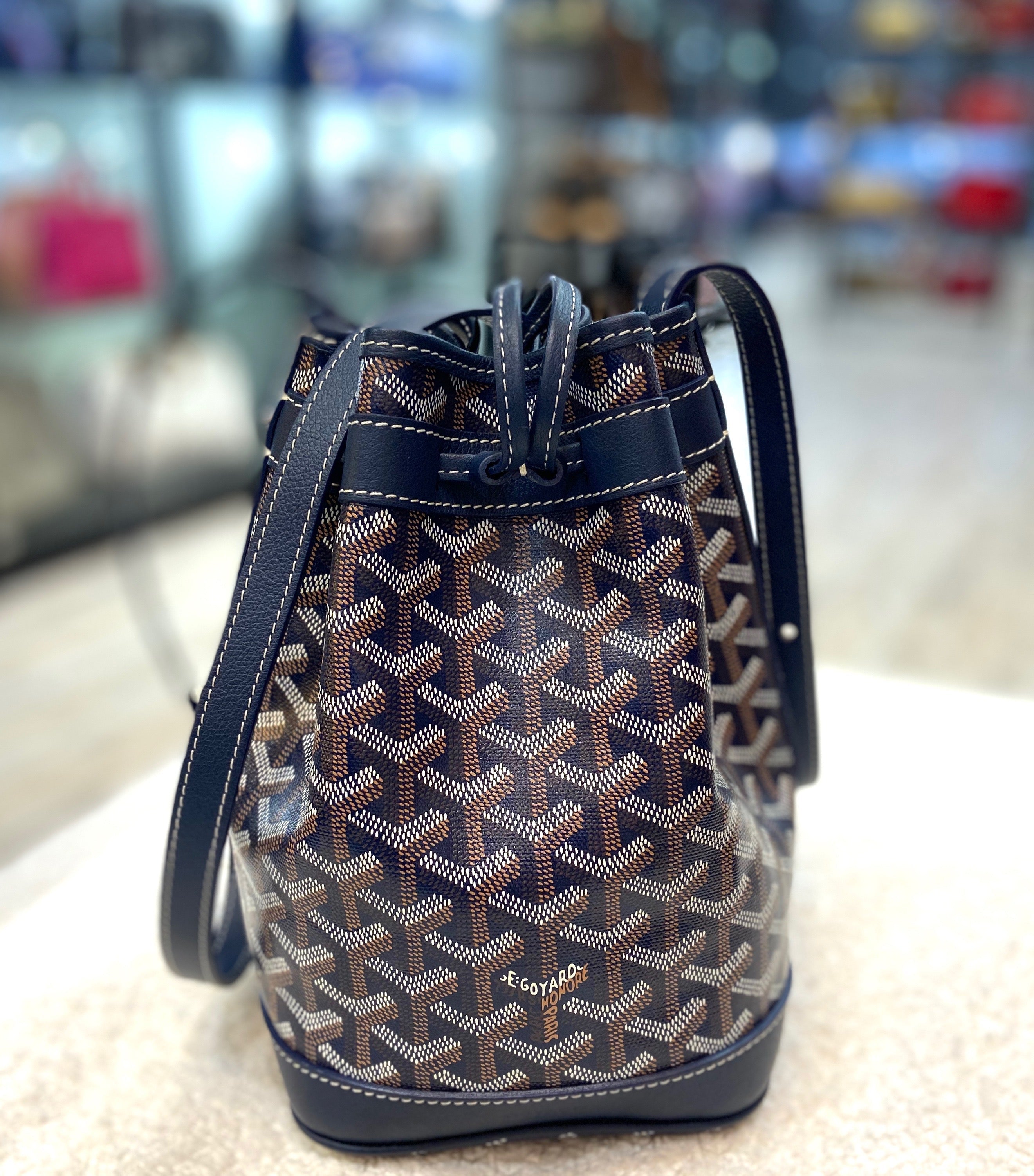 GOYARD GOYARDINE PETIT FLOT BUCKET BAG