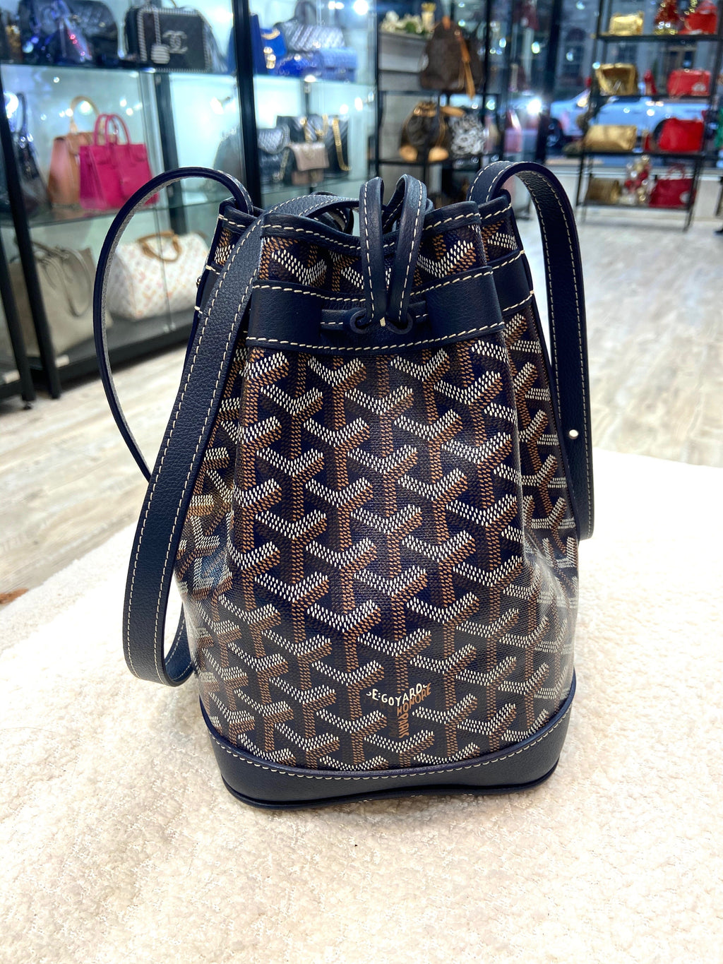 GOYARD GOYARDINE PETIT FLOT BUCKET BAG