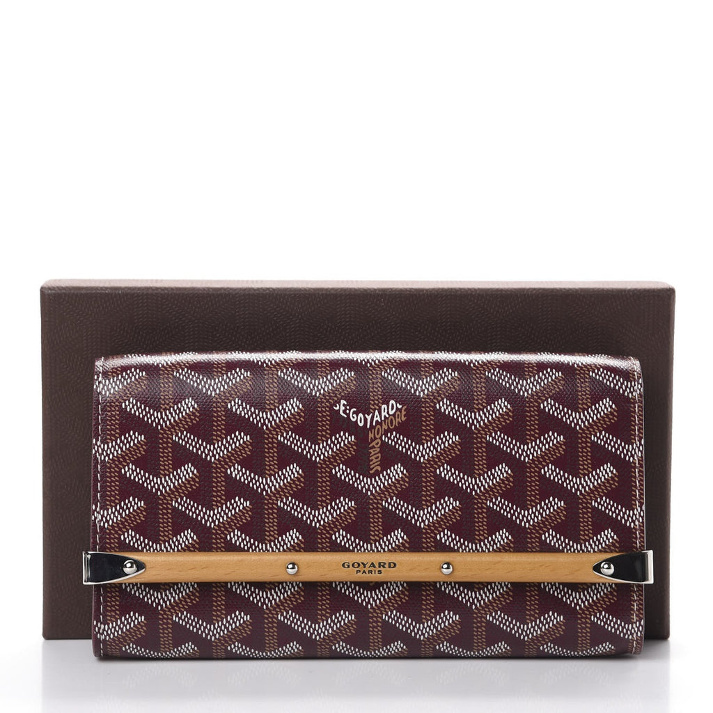 GOYARD GOYARDINE MONTE CARLO BOISE PM CLUTCH WITH SHOULDER STRAP