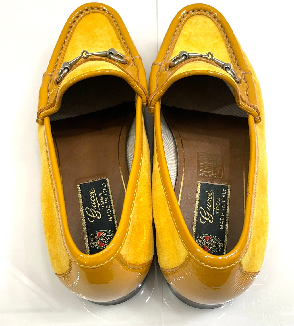 GUCCI 1953 HORSEBIT SUEDE LOAFERS