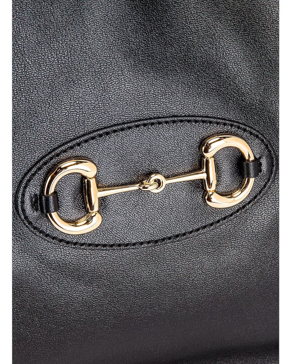 GUCCI 1955 MEDIUM HORSEBIT LEATHER TOTE BAG