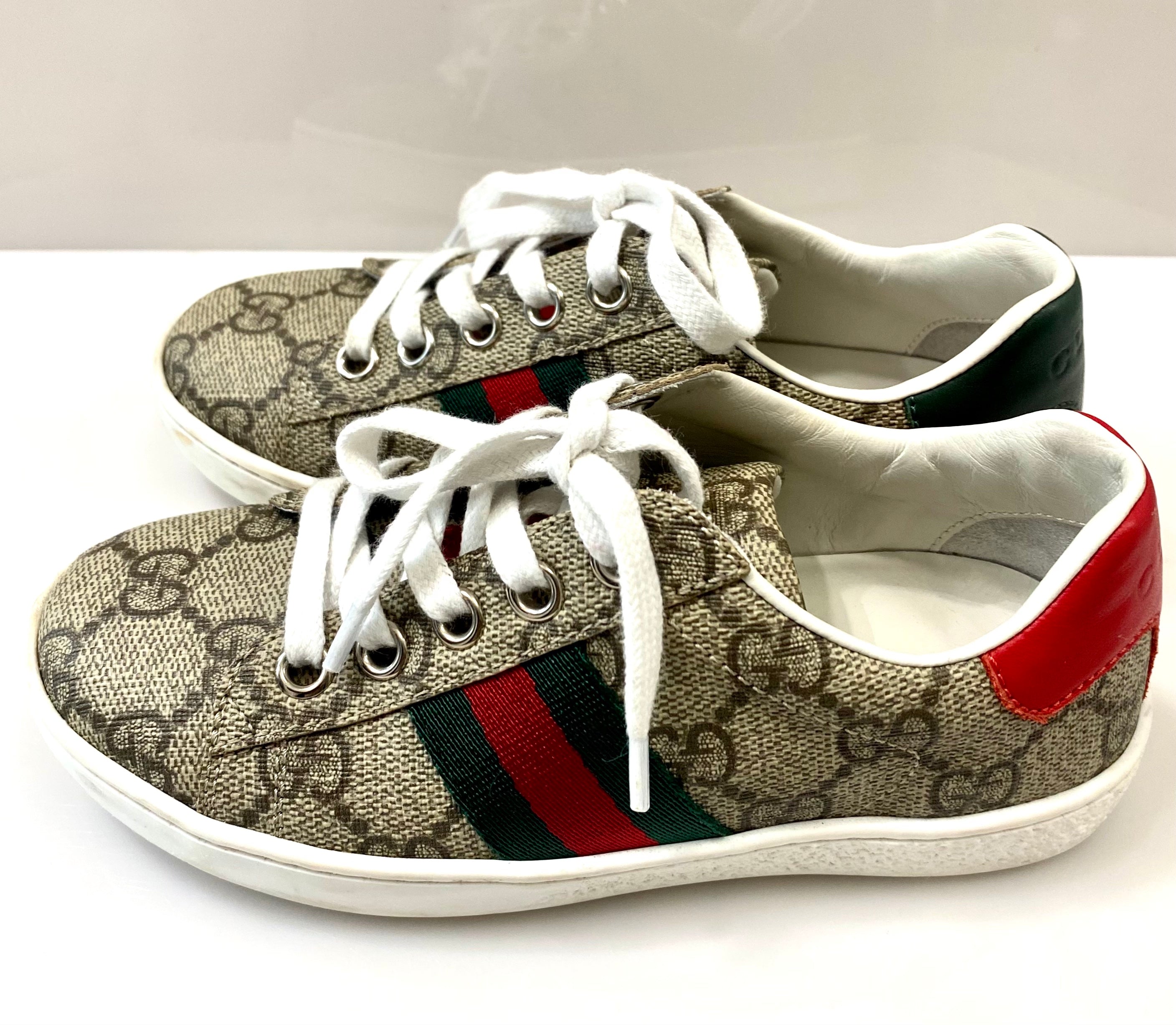 GUCCI GG SUPREME ACE KIDS SNEAKERS