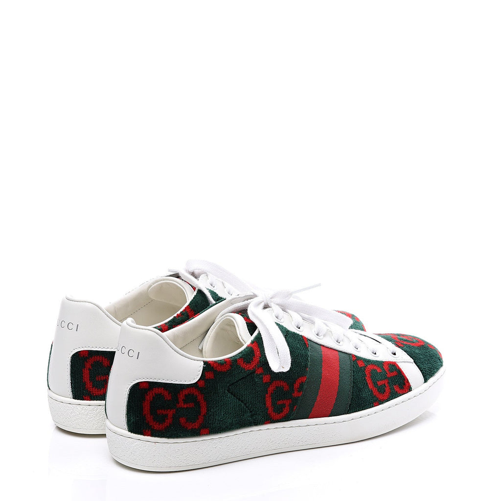 GUCCI ACE GG TERRY CLOTH WEB SNEAKERS
