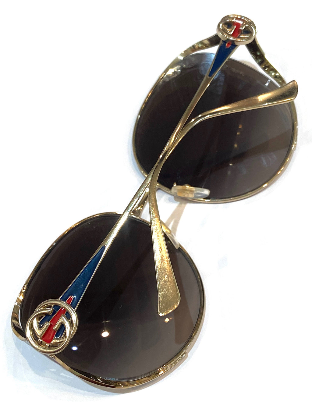GUCCI BUTTERFLY WEB SUNGLASSES